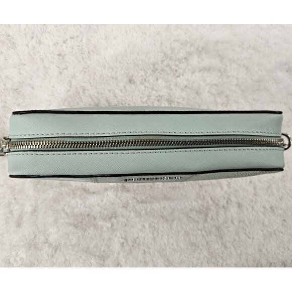MICHAEL KORS Mint Green Patchwork Tiles Jet Set Camera Crossbody Bag Chain Strap - Picture 9 of 12